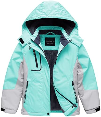 Girl's Waterproof Ski Jacket Warm Winter Snow Coat Windproof Snowboarding Rain Jacket