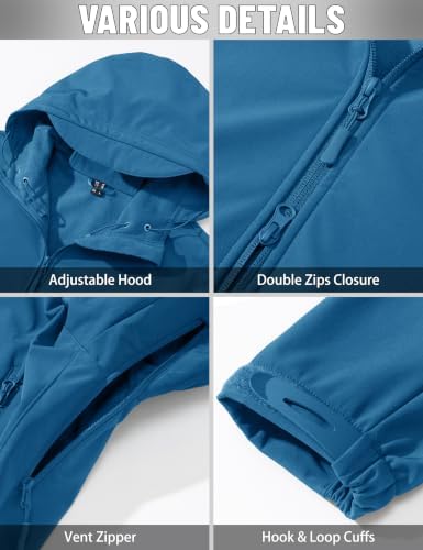 MAGCOMSEN Men's Jackets Tactical Winter Waterproof Softshell Rain Coat