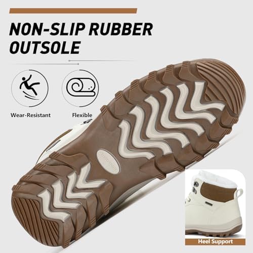 Mishansha Snow Boots for Women Warm Winter Hiking Boots Size 5.5-10.5