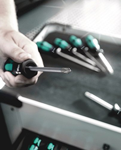 Wera 05007680001 Kraftform Plus 334 SK/6 Screwdriver Set and Rack, Lasertip, 6-Piece