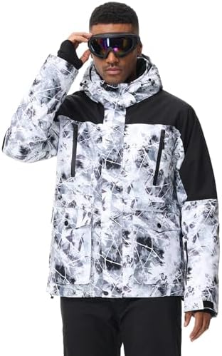 Men's Jacket and Pants Set Insulated Waterproof Waterproof Snowboard Snowsuits for Snow Sport