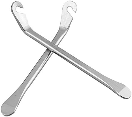 BlueSunshine Bicycle Tire Lever - Premium Hardened Stainless steel Levers to Repair Bike Tube - Must Have Tool Kit for Road Bicyclist - Set of 3