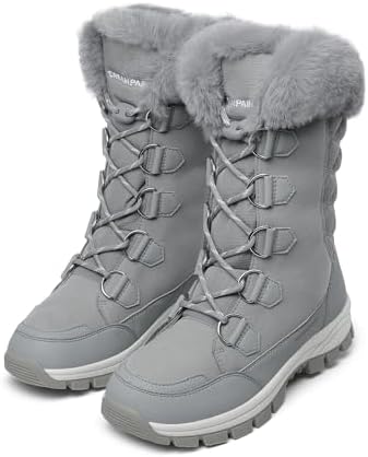DREAM PAIRS Women's Waterproof Mid Calf Snow Boots