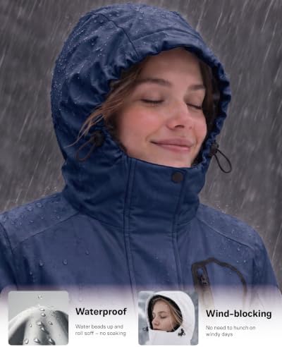 Women Winter Essential Coat Waterproof Windbreaker Ski Jacket