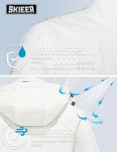 Men's Ski Jacket Windproof Waterproof Rain Coat Snow Winter Jacket