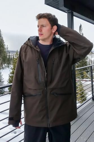 GSOU SNOW Snowboard Jacket Mens Womens Ski Jacket Baggy Snow Hoodie Coat