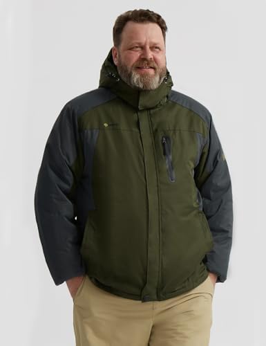 GEMYSE Men's Winter Ski Jacket Waterproof Snow Coat with Detachable Hood