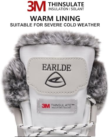 EARLDE Women's Snow Boots Waterproof Mid-Calf Winter Boots