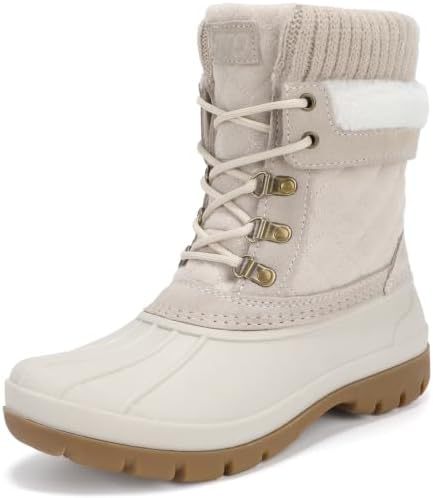 STQ Women's Duck Boots Waterproof Winter Snow Boot