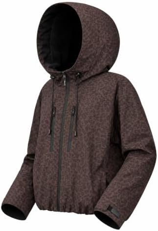 PUFFIT Women's Waterproof Ski Jacket, Fleece Lined Winter Coats windbreaker