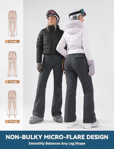 Cycorld Womens Snow Pants: Warm Fleece Lined Ski Pants Softshell