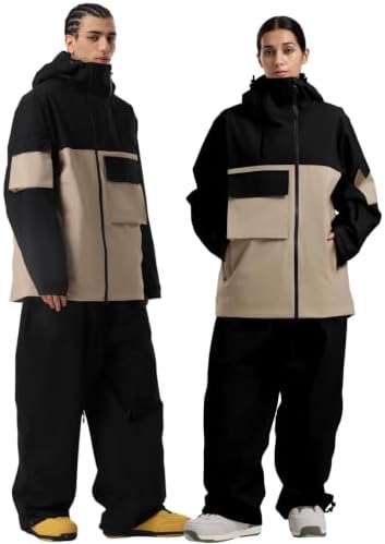 GSOU SNOW Unisex Snowboard Jacket Loose-Fit Snowboard Coat Waterproof