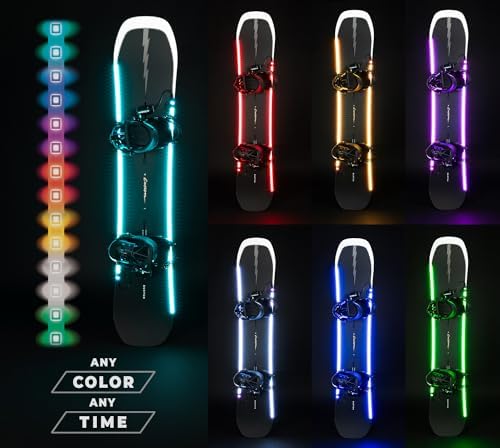 LED Snowboard Lighting System (AG2) | 7 Color Modes, 100% Waterproof, Super Bright, Visible from Over a Half Mile, Easy 5 Minute Install