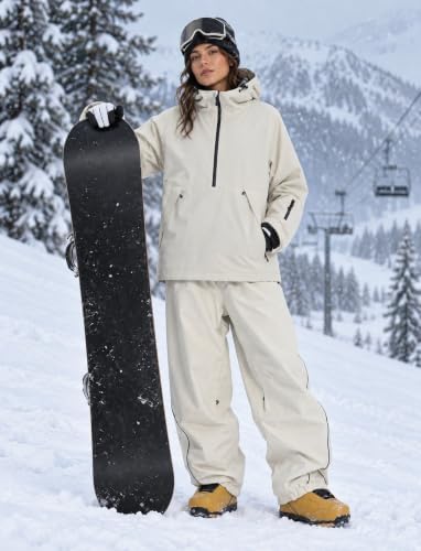 GSOU SNOW Mens Snow Jacket Womens Baggy Snowboard Ski Jacket Waterproof