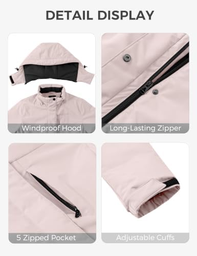 Women's Ski Jacket Waterproof Insulated Winter Snow Snowboard Jacket