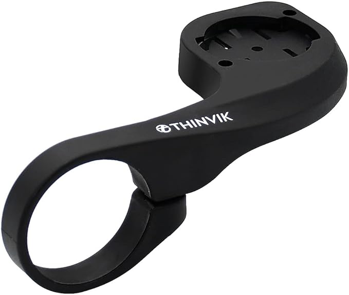 Thinvik Egde Out Front Bike Computer Mount for Garmin Edge 840/830/820/810/800/540/530/520/Plus/520/510/500/200/25 Touring and Touring Plus Compatible with 31.8/25.4mm Handlebar (Basic - Printed Logo)