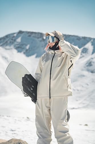 GSOU SNOW Mens Womens Snow Ski Jacket Baggy Snowboard Waterproof Insulated