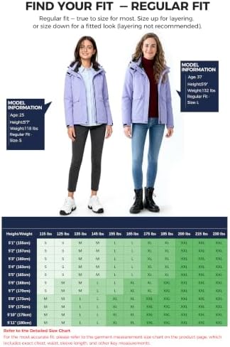 wantdo Women's Waterproof Ski Jacket Warm Fleece Lined Snow Winter Coat