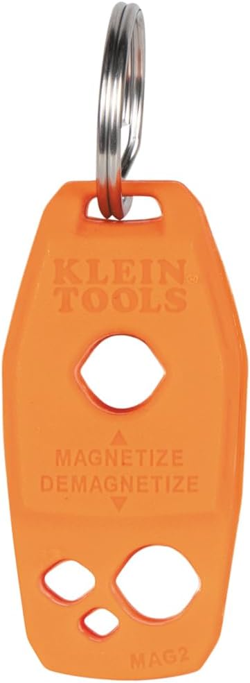 Klein Tools 85808 8-Piece Screwdriver Set, Made in USA, Precision Machined Tips, (4) Phillips, (3) Slotted, Magnetizer / Demagnetize