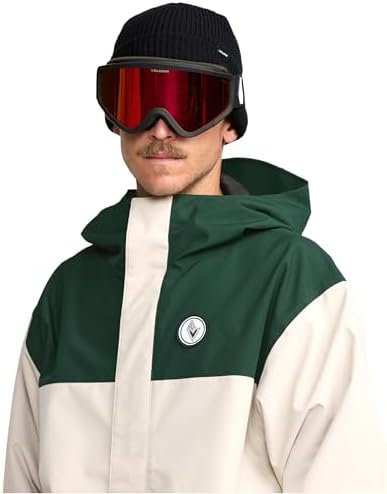 Volcom Men's Buckthreeeighty Snowboard Jacket – 10k Waterproof 2-layer Shell, Zip Tech®