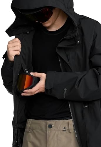 Volcom Men's Dua Gore-tex Insulated Snowboard Jacket – Waterproof Snow Jacket With Zip Tech