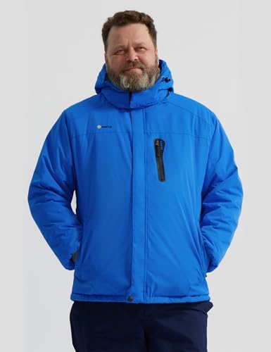 GEMYSE Men's Winter Ski Jacket Waterproof Snow Coat with Detachable Hood
