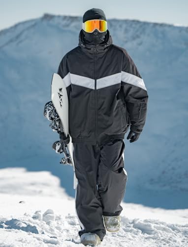 GSOU SNOW Womens Mens Snowboard Jacket Baggy Ski Jacket Snow Waterproof
