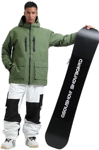 GSOU SNOW Mens Baggy Snowboard Jacket Snow Ski jacket Waterproof