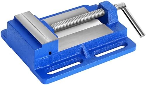 Forward Q196A 6 Inch Drill Press Vise Portable Bench Vise with Slotted Base