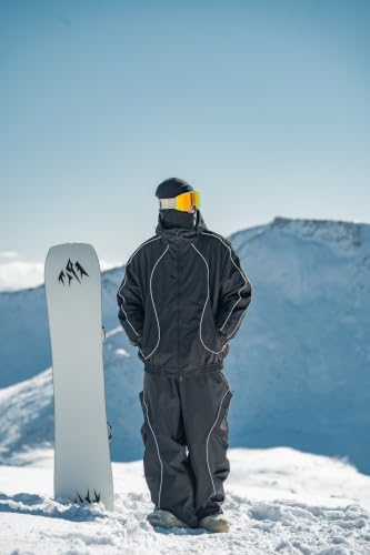 GSOU SNOW Mens Womens Baggy Ski Jacket Waterproof Snowboard Insulated