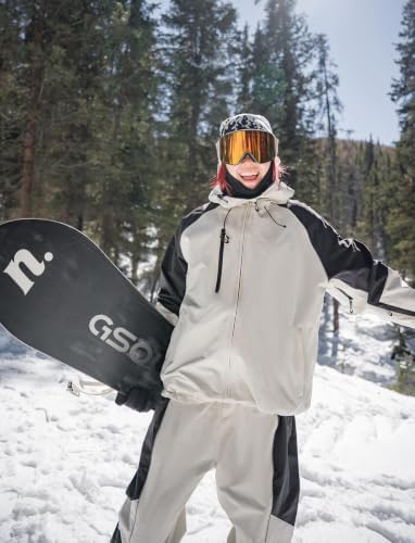 GSOU SNOW Womens Mens Baggy Snowboard Jacket With Reflective Strips
