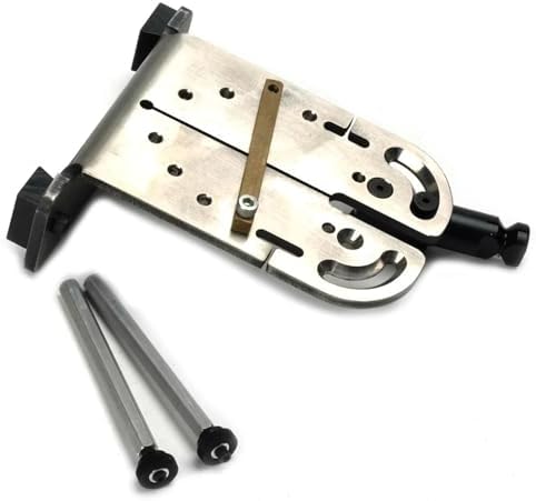 Bench Pin Clamp Set, Adjustable Stainless Steel Jewelry Saw Vise for Filing, Cutting, and Metalworking
