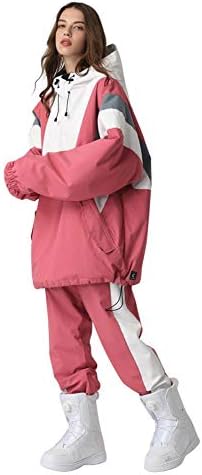 SEARIPE Women Ski Jacket and Pants Set Couples Windproof Ski Suits Mens Waterproof Two Piece Snowsuits for Winter Sports