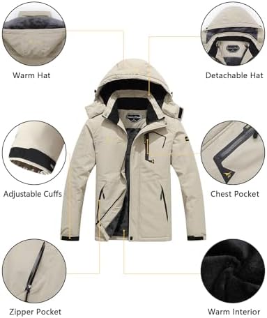 Men's Ski Jacket Winter Coat