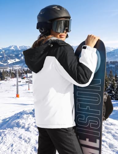 TACVASEN Women's Winter Coats Waterproof Snow Ski Jacket Warm Fleece