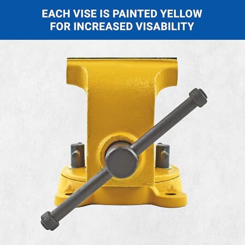 Yost Vises 904-HV 4" High-Visibility Heavy Duty Steel Bench Vise