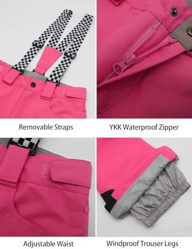 GSOU SNOW Womens Ski Jacket and Pants Set Snowsuits Snow Pants Insulated
