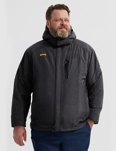 GEMYSE Men's Winter Ski Jacket Waterproof Snow Coat with Detachable Hood