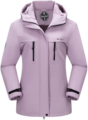 Women's Waterproof Snow Ski Jacket Warm Winter Coat Insulated Snowboarding Jacket Softshell Hiking Jacket