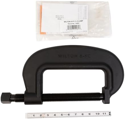 Wilton Brute Force C-Clamp, 8-1/2" Opening, 3-7/8" Throat, 31250 Lbs. Clamping Force (Model 8 F.C.) (Pack of 2)