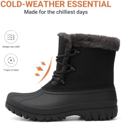DREAM PAIRS Women's Winter Duck Snow Boots