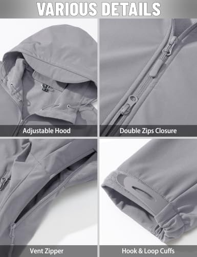 MAGCOMSEN Men's Jackets Tactical Winter Waterproof Softshell Rain Coat