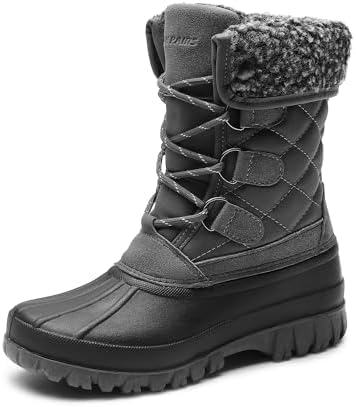 DREAM PAIRS Women's Mid Calf Winter Snow Boots