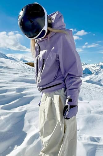 GSOU SNOW Snowboard Jacket Mens Womens Ski Jacket Baggy Snow Hoodie Coat