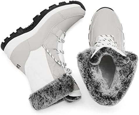 EARLDE Women's Snow Boots Waterproof Mid-Calf Winter Boots