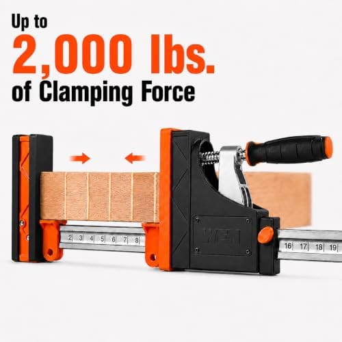 WEN Parallel Clamp Kit with Two 24-Inch Clamps, Two 50-Inch Clamps, and Framing Kit (CLP14A)
