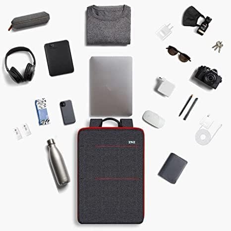 ZINZ Slim & Expandable Laptop Backpack Water Resistant Travel Backpack Compatible with MacBook Air/Pro 13-14 inch XPS 13 Surface 13.5" and Most 13-14 inch NoteBooks,B01RD01