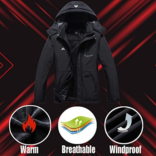 MOERDENG Women's Waterproof Warm Ski Coat Windproof Outdoor Winter Jacket