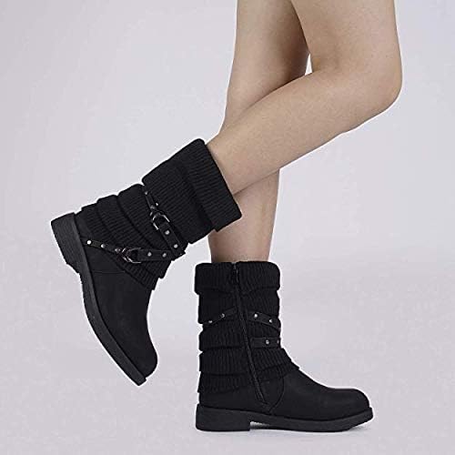 DREAM PAIRS Women's Mid Calf Fashion Winter Snow Boots