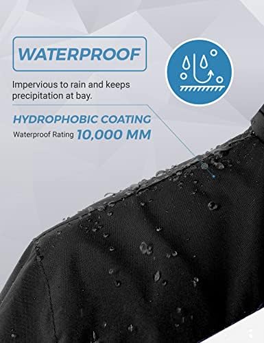 wantdo Men's Softshell Waterproof Polar Fleece Breathable Climbing Ski Coat